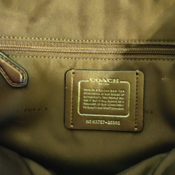 COACH Black Quilted Leather Studded Prairie Satchel - Picture 13 of 14